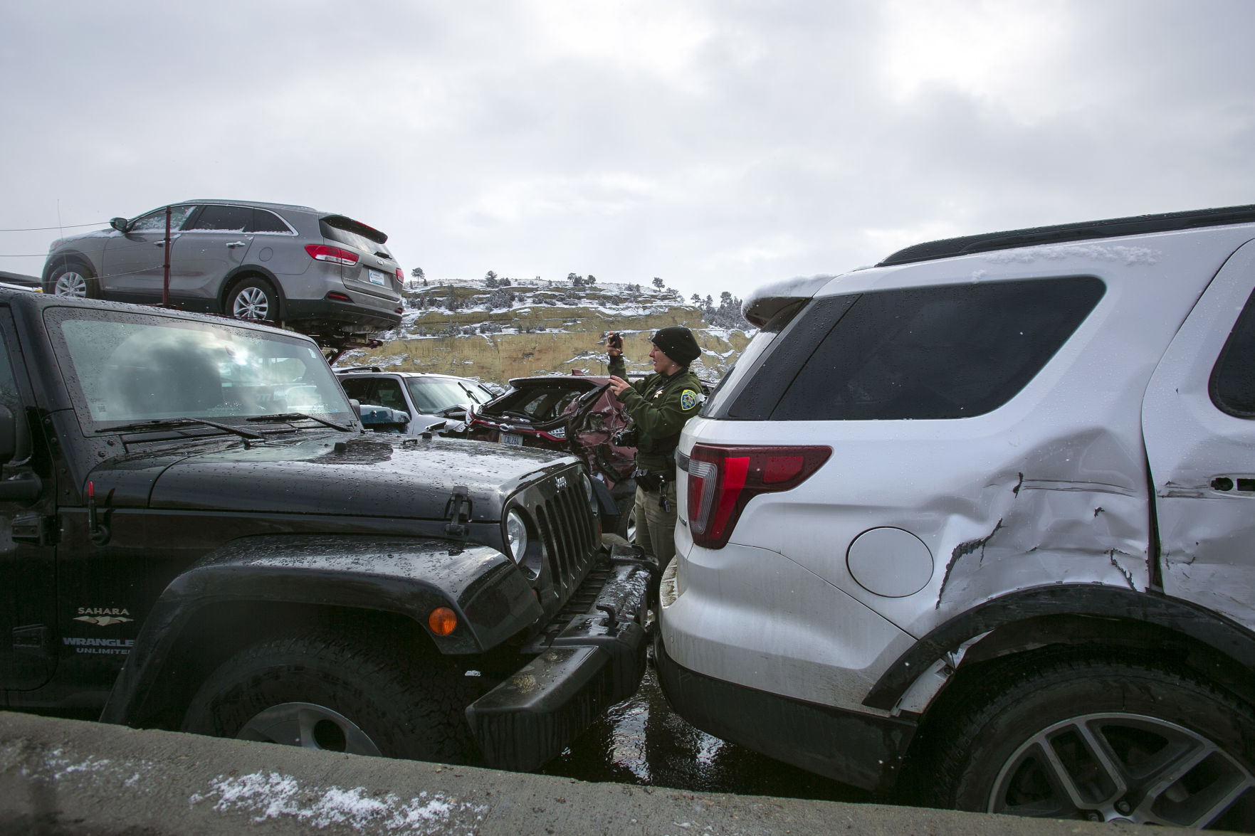 Yellowstone Bridge pileup